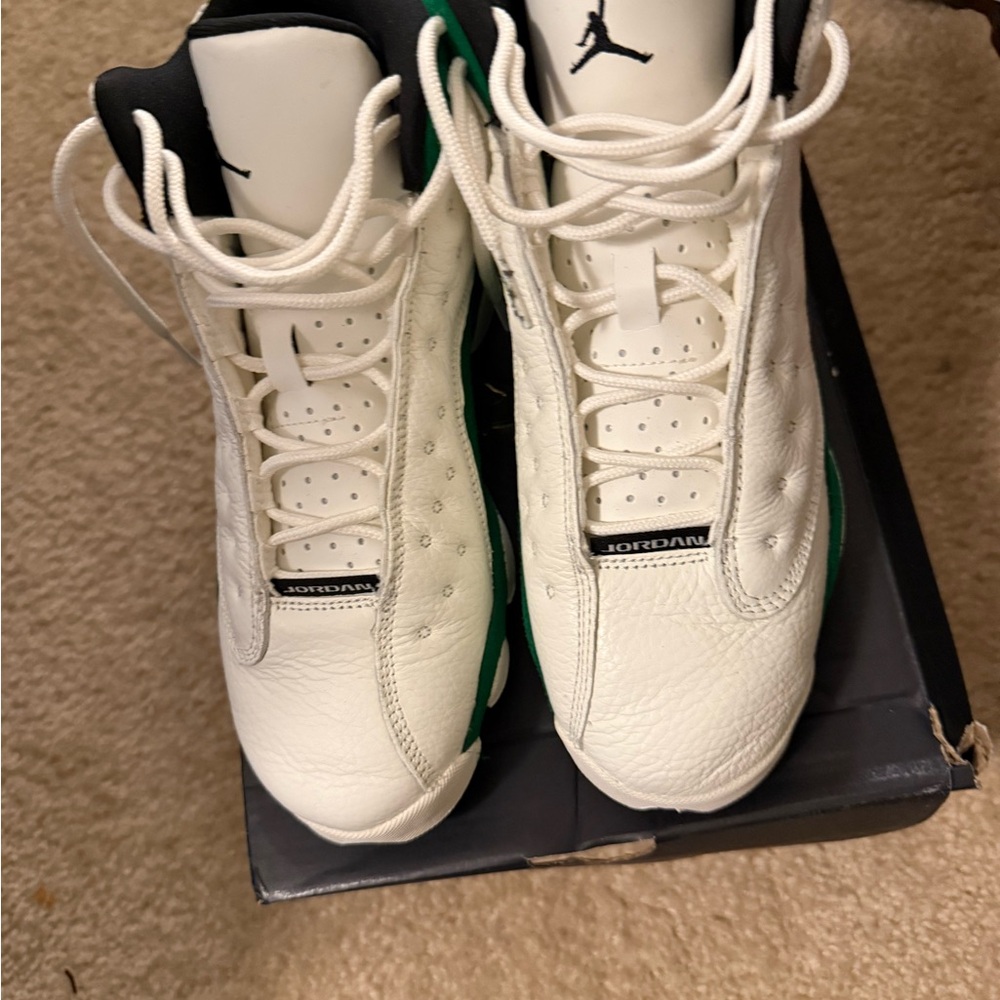 Jordan Kids Sneakers White and Green